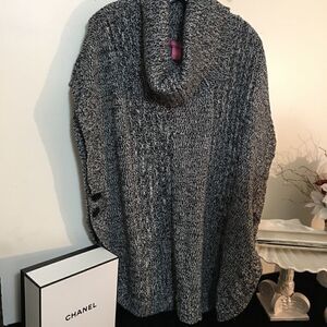 Plus size Side button sweater